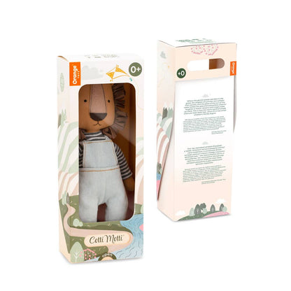 Peluche coton Simon le Lion Cotti Motti - 29 cm - 0+