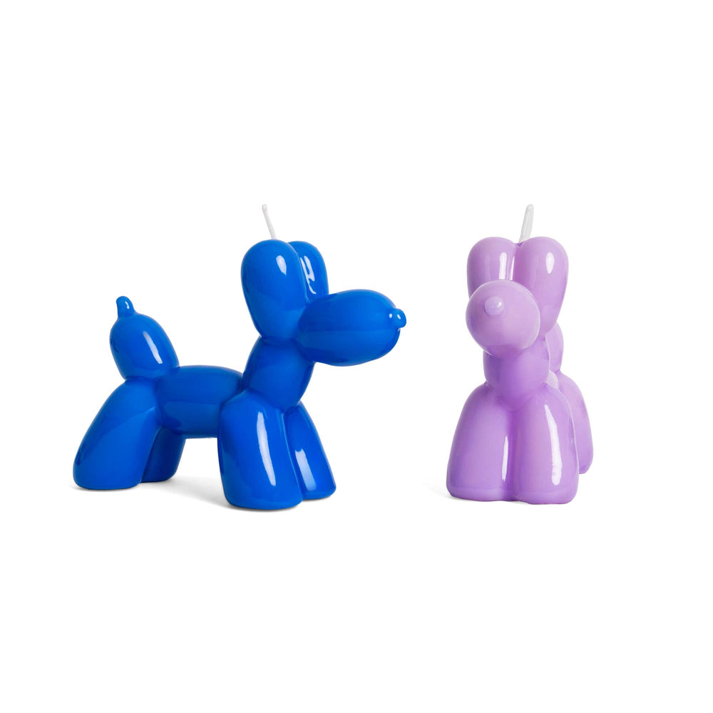 Paarse ballonhond kaars