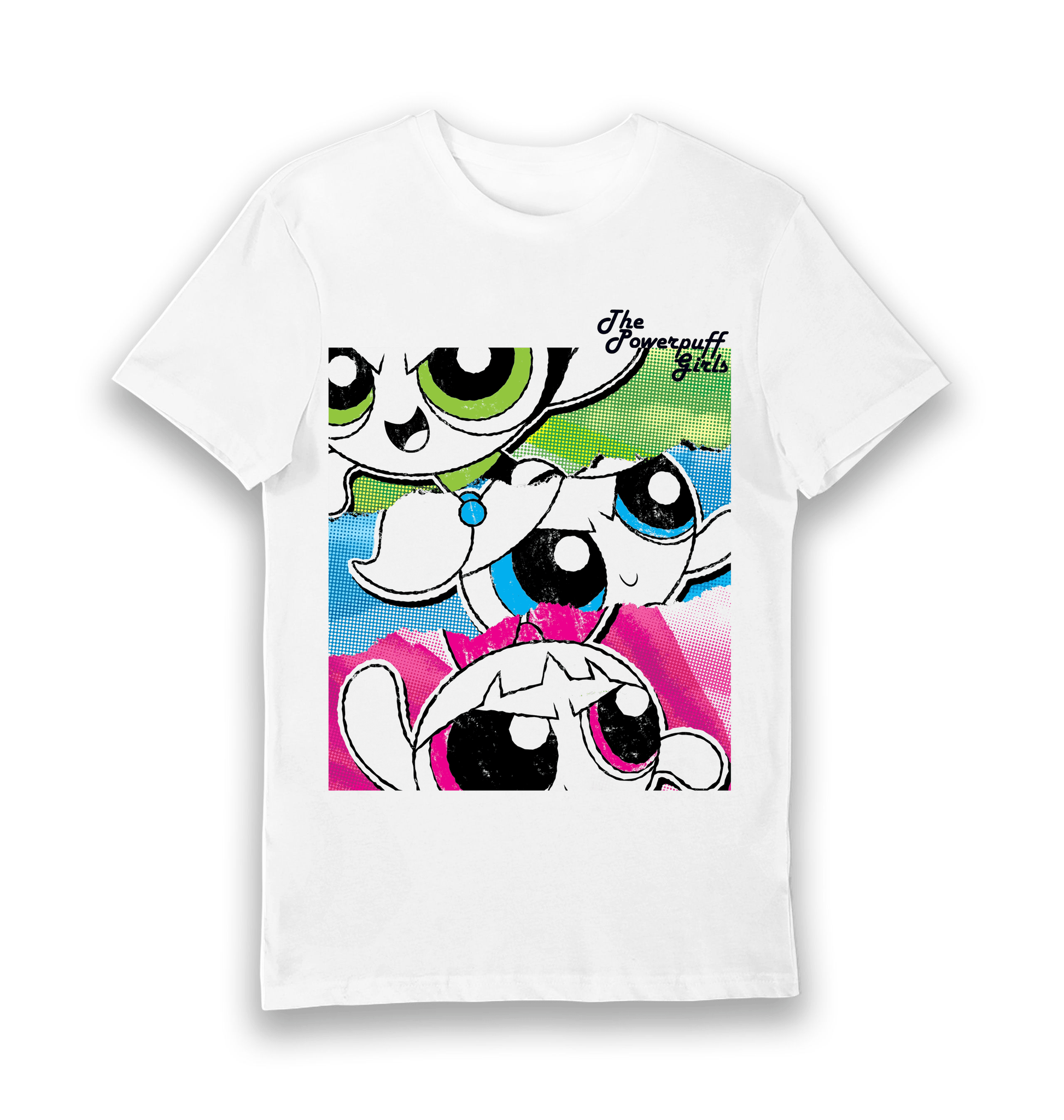 T-shirt adulte Powerpuff Girls affiche vintage