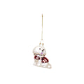 Boule de Noël Bichon en Verre - 7,5 cm