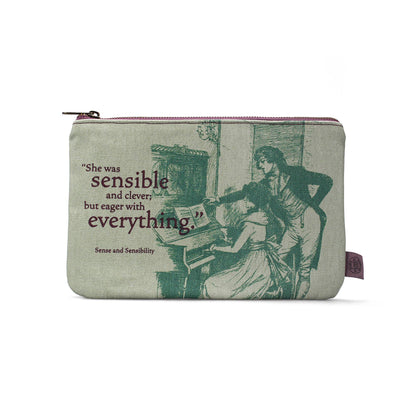 Jane Austen Sense and Sensibility etui van gerecycled katoen