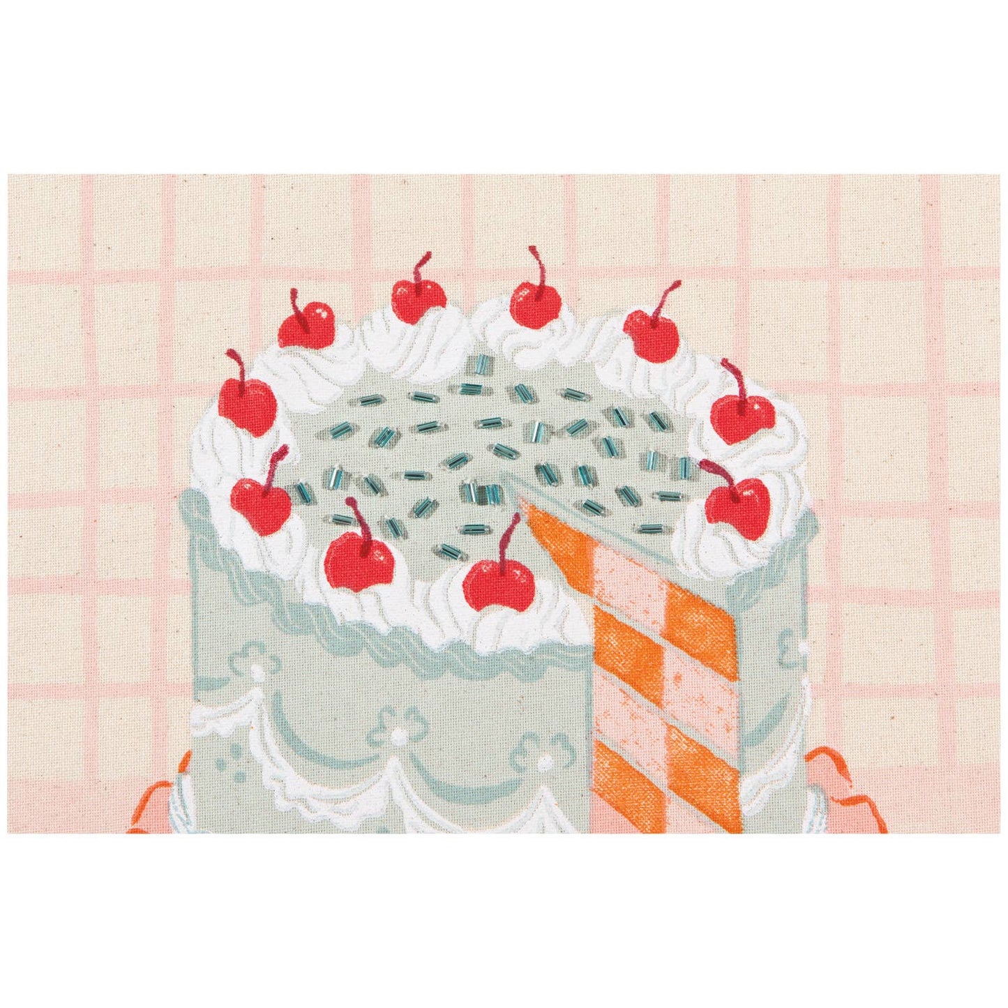 Theedoek met de tekst "Take The Cake"