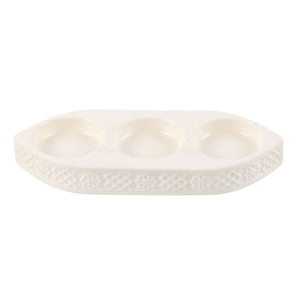 Geometric triple tealight candle holder