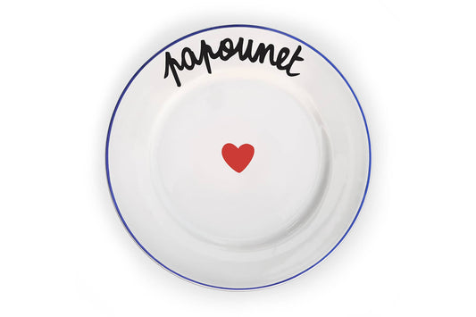 Assiette La Famille S’éclate - Papounet