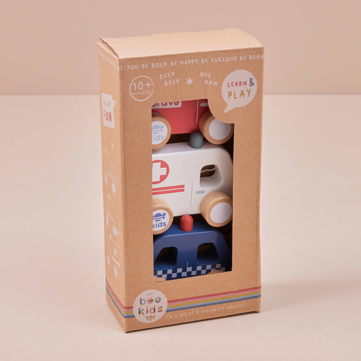 Children's Toy - Wooden Emergency Vehicles
