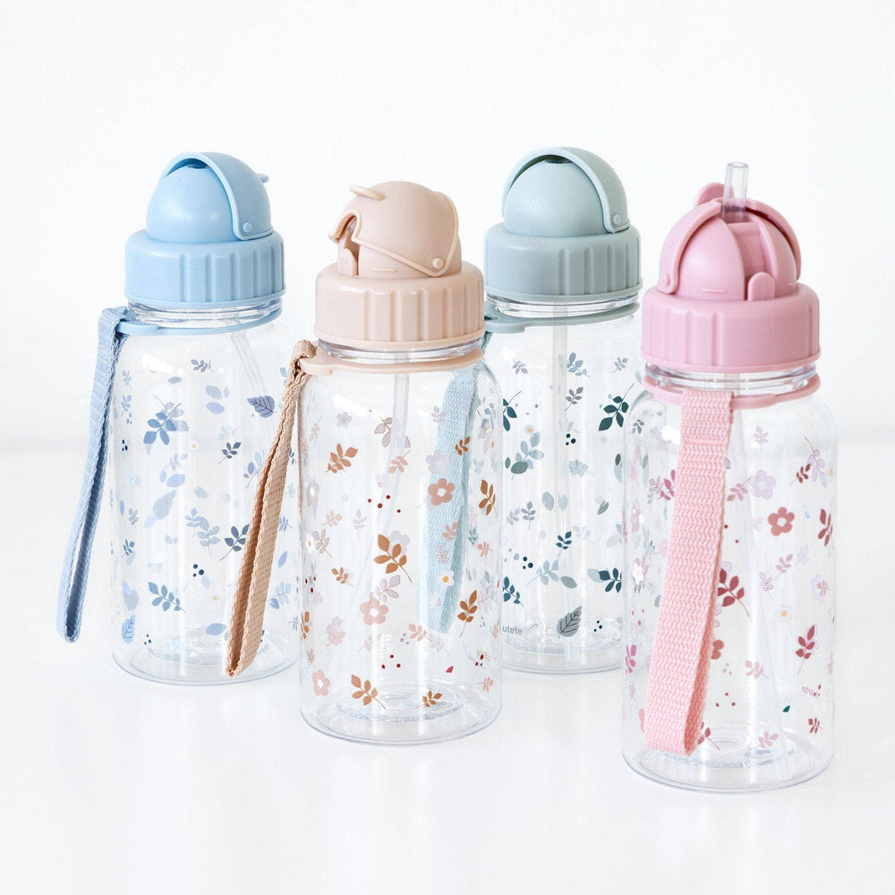 Tritan-Trinkflasche für Kinder Salbeigrüne Blätter - 500 ml