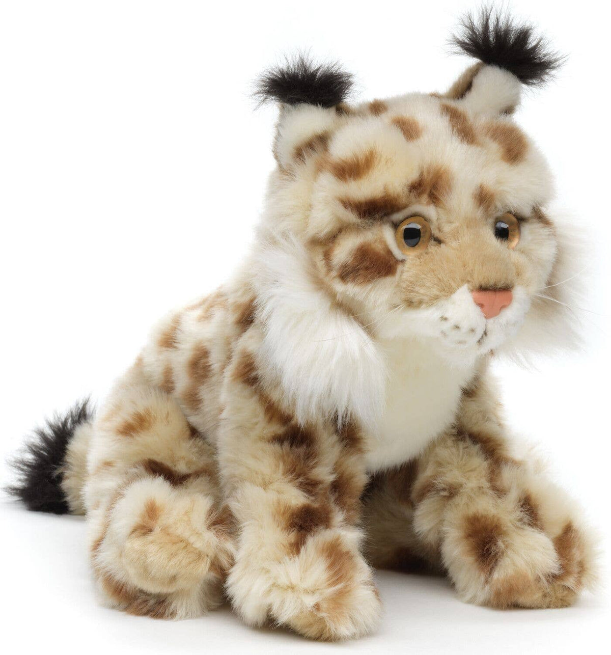 Sitting lynx plush toy