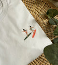 T-shirt brodé Surfing Girl