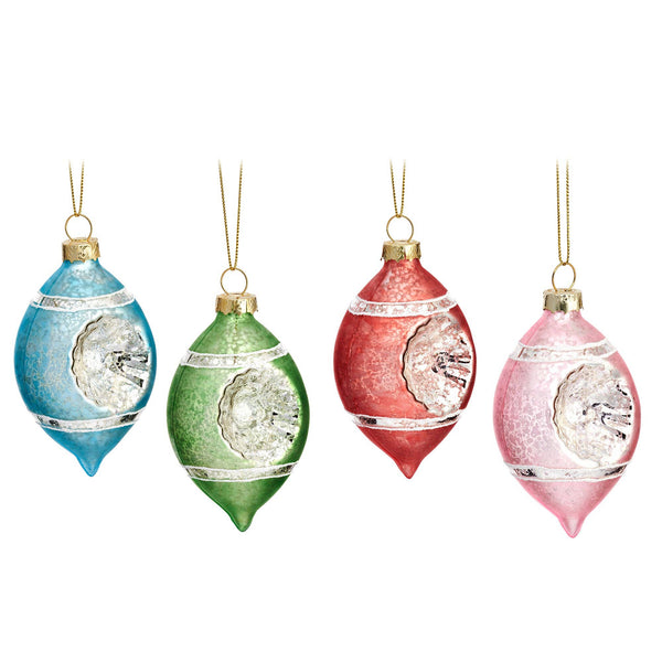 Vintage Pastel Embossed Balls 4-Pack