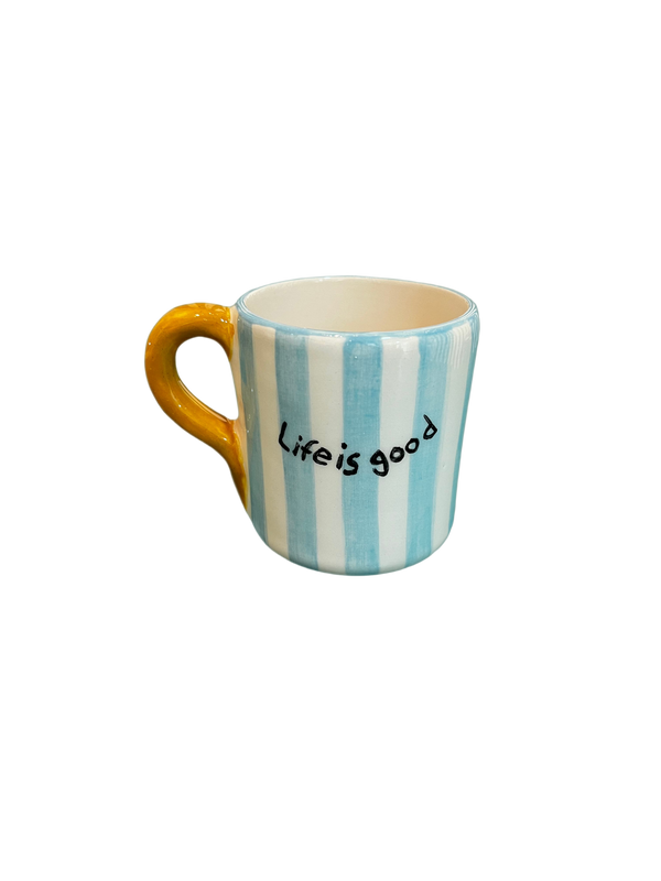 Espressokopje met de tekst "Life is Good"