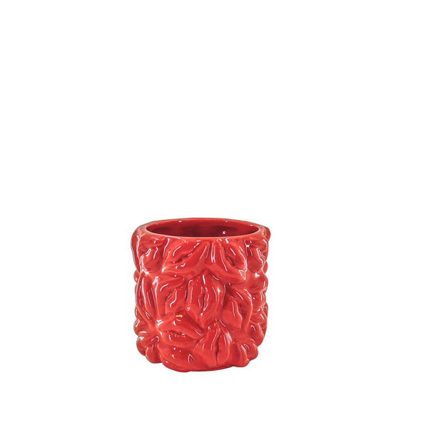 Pot - Kisses - Ceramic - Red - 11x11x11.5cm