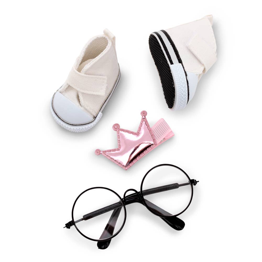 Schoen- en accessoire set, 20 cm