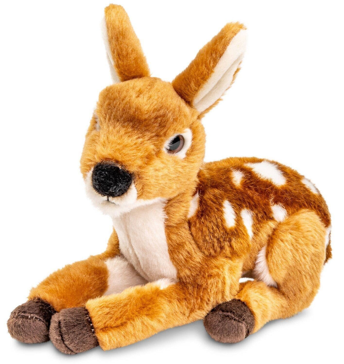 Fawn plush toy, lying down