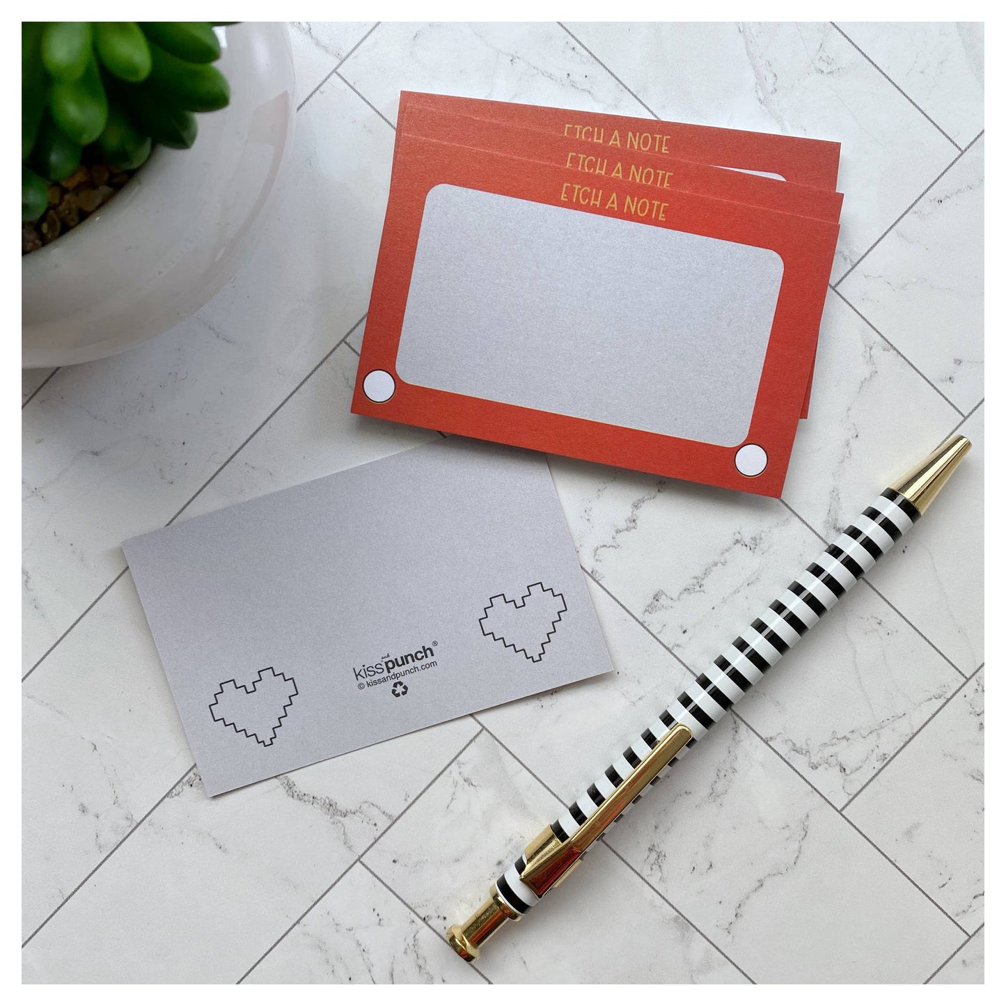 Mini Notecard Set of 60 - Etch a Note