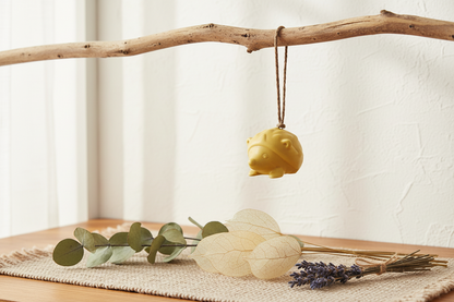 Hangende decoratie - Gele egel