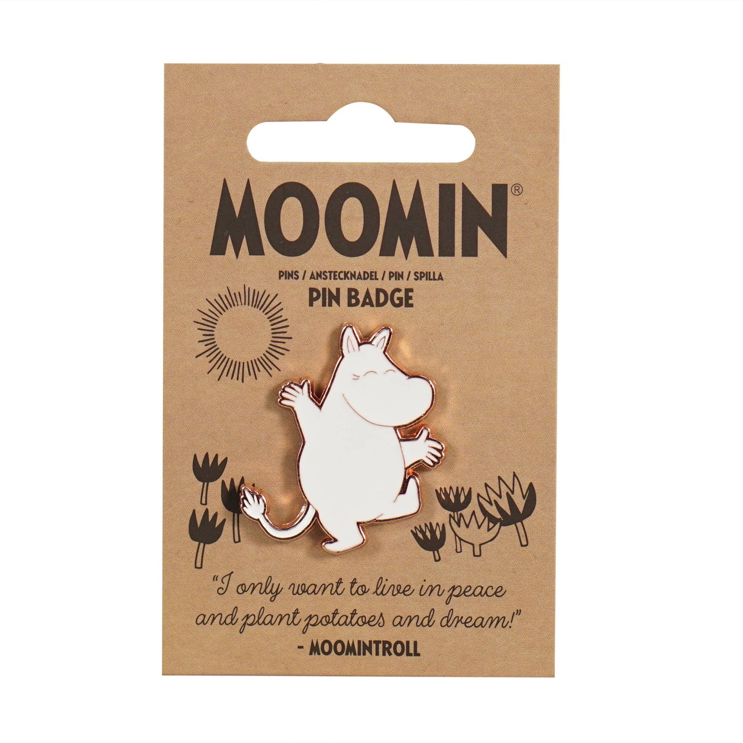 Moomin Troll metalen speldje