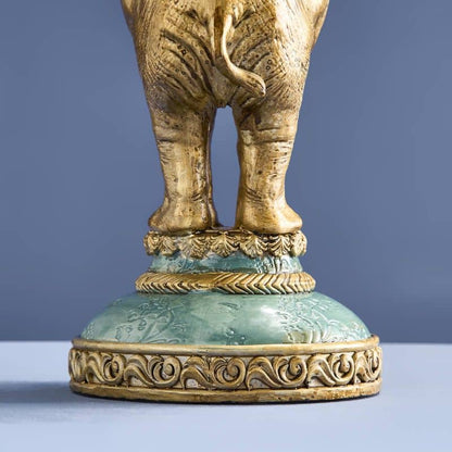 Gold elephant chandelier, poly/metal, 28 x 11 x 46.5 cm