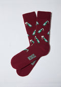 BeBeer Burgundy - Chaussettes 100 % coton biologique: Burdeos / 36/40