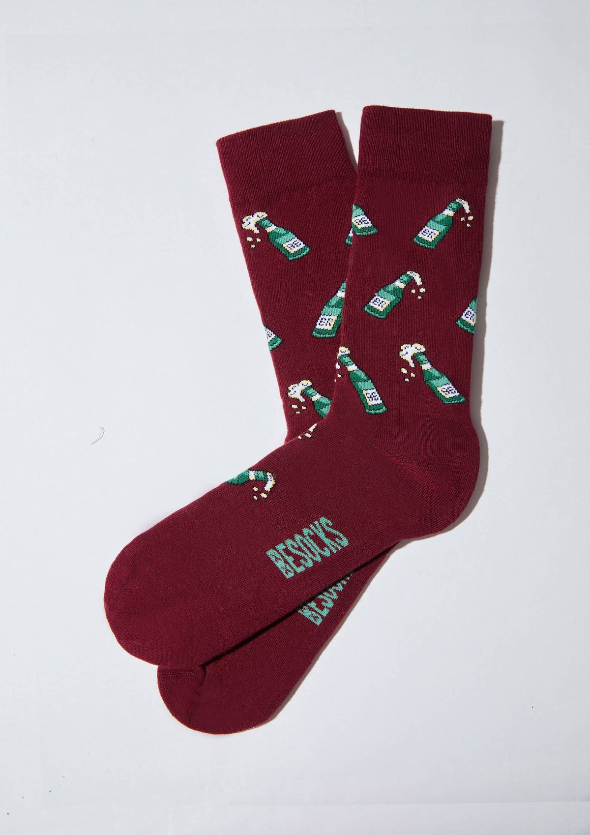 BeBeer Burgundy - Chaussettes 100 % coton biologique: Burdeos / 36/40