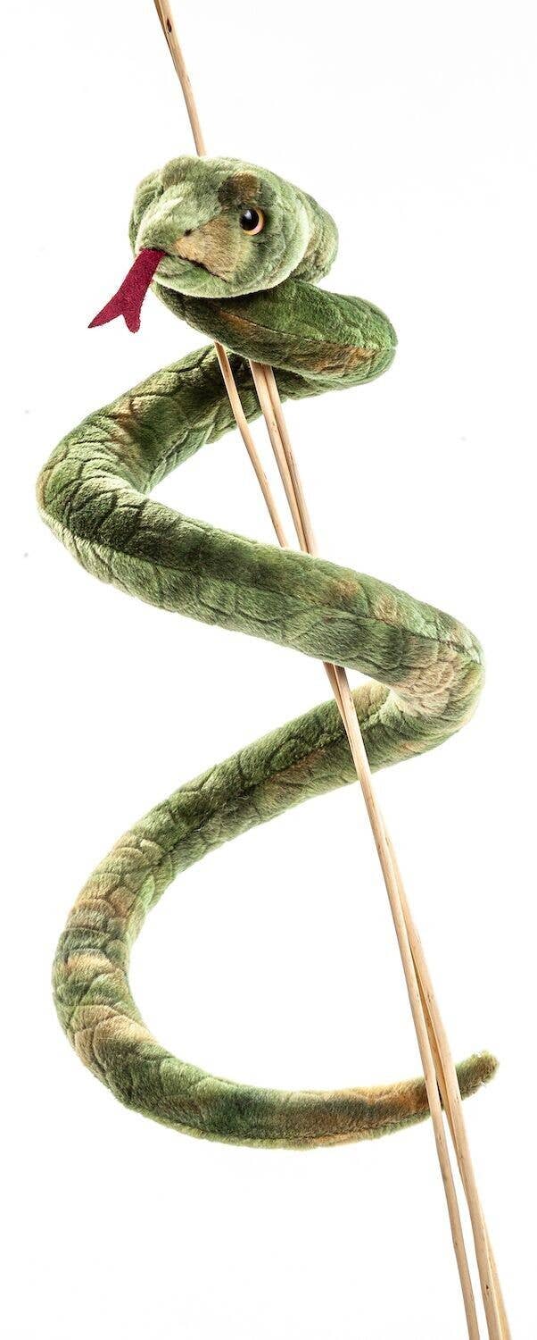 Peluche serpent vert Uni Toys