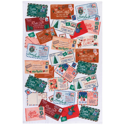Jubilee Santa Mail Christmas Tea Towel