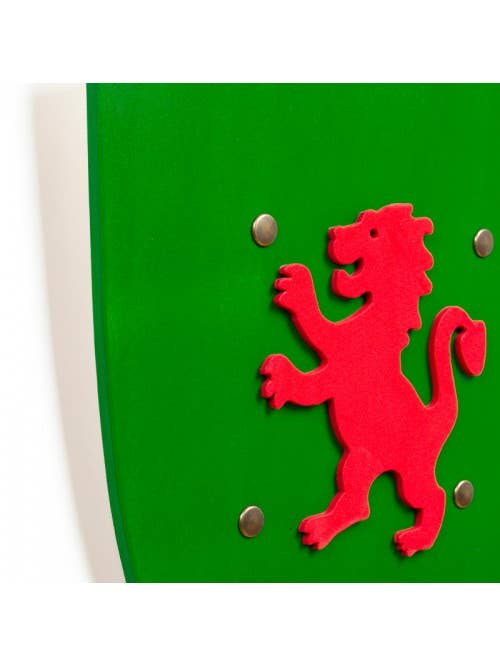 Groen Schild Kamelot Rode Leeuw L