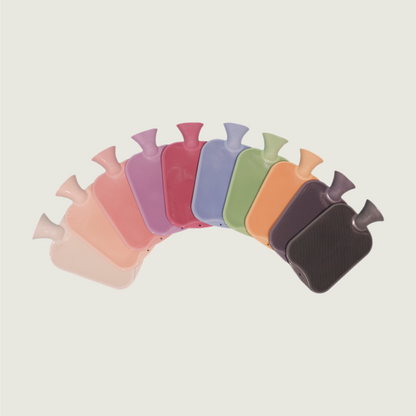 Bouillotte à eau nue thermoplastique Fashy 2 L – tons pastel