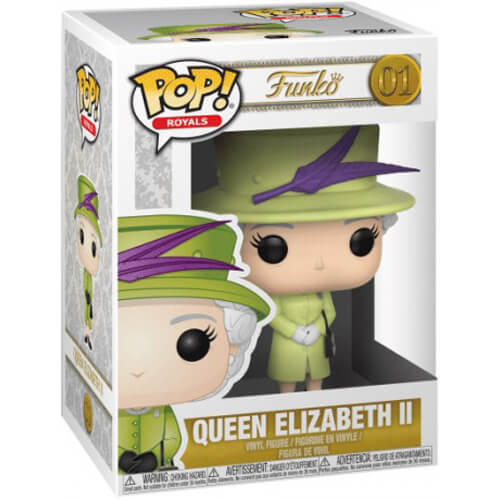 Queen Elizabeth II with green outfit