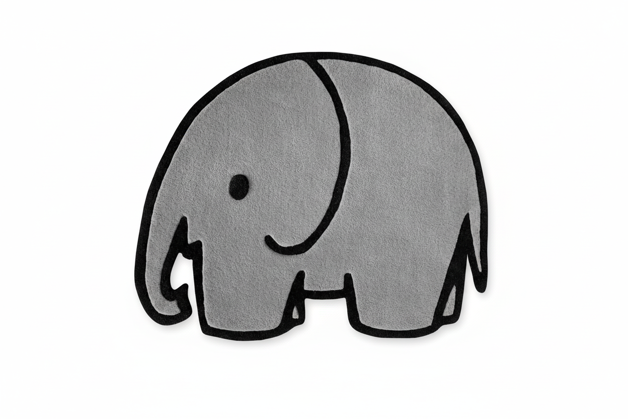 Miffy & Friends vloerkleed - Olifant