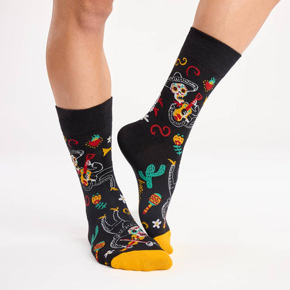 Unisex seamless cotton Mariachi socks