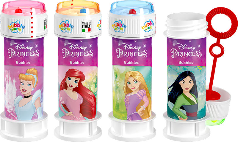 Disney Princesses Bubble Dispenser – Display of 36 x 60ml Bottles