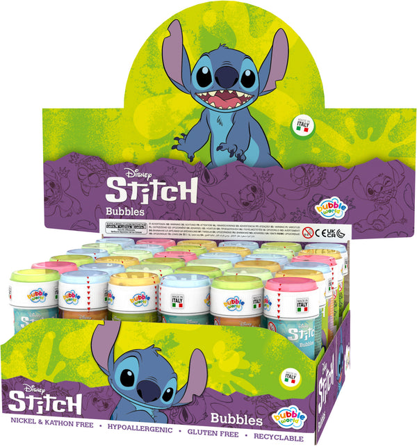 Stitch Disney Bubble Wand Set – Display of 36 x 60ml Bottles