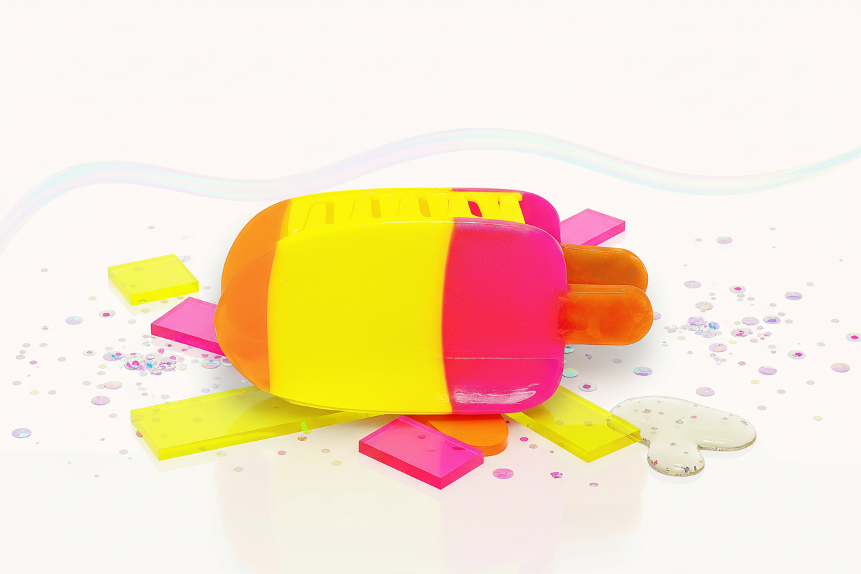 Pince à cheveux Glace néon