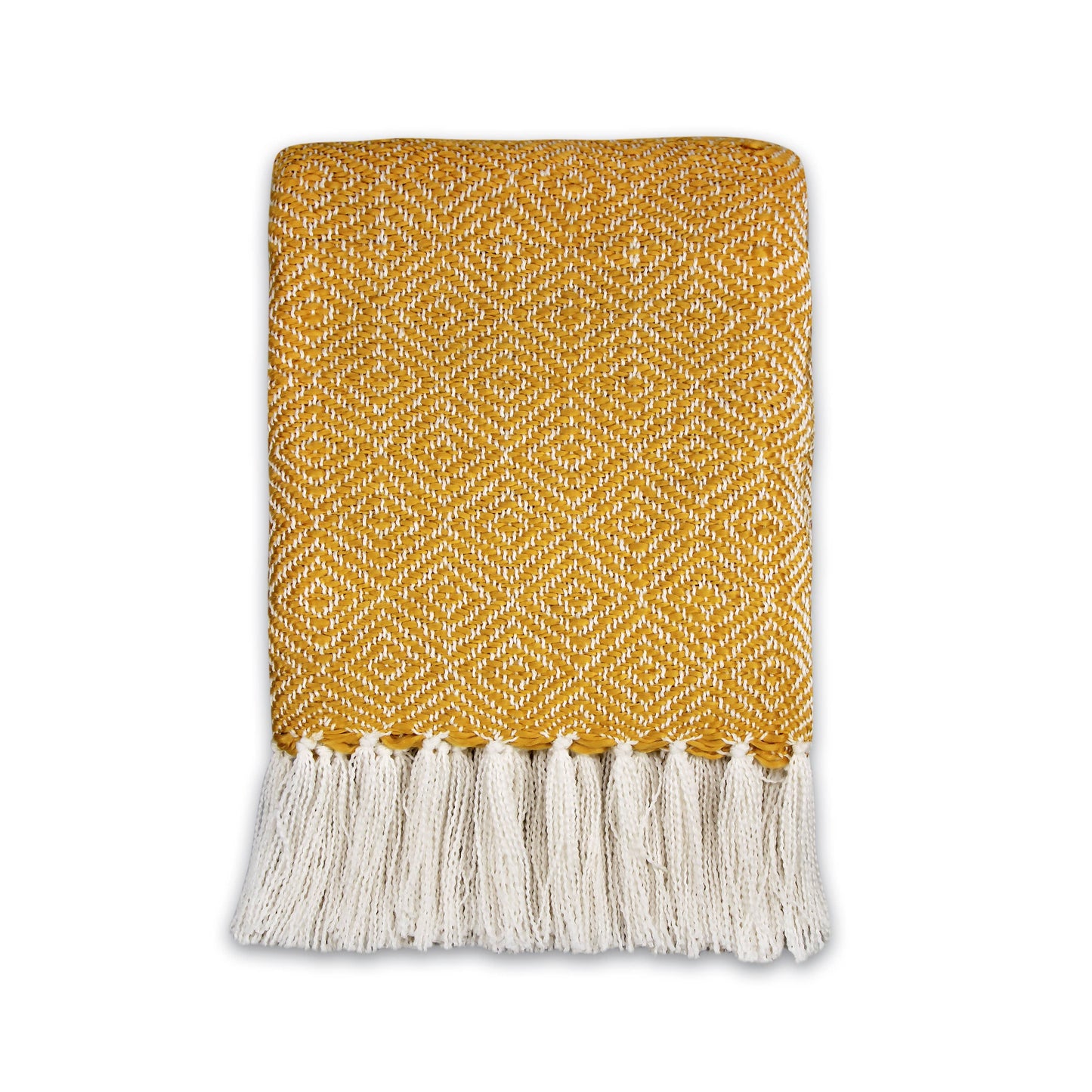 Yellow Diamond Throw – 125 x 150 cm