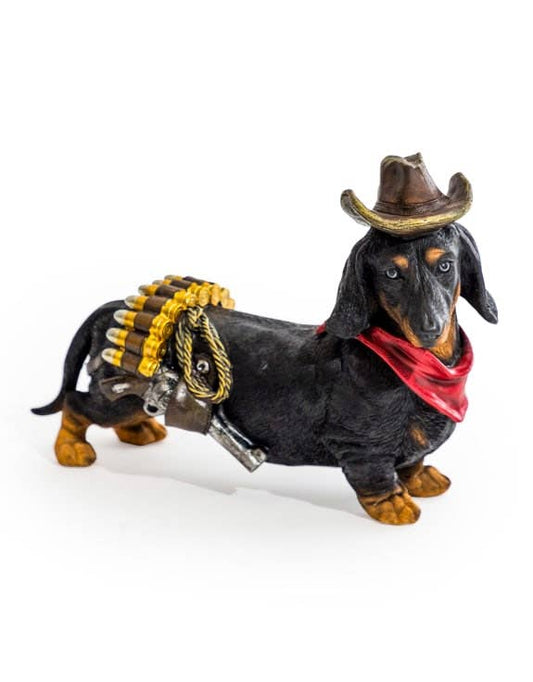 Cowboy Dachshund Dog Decoration