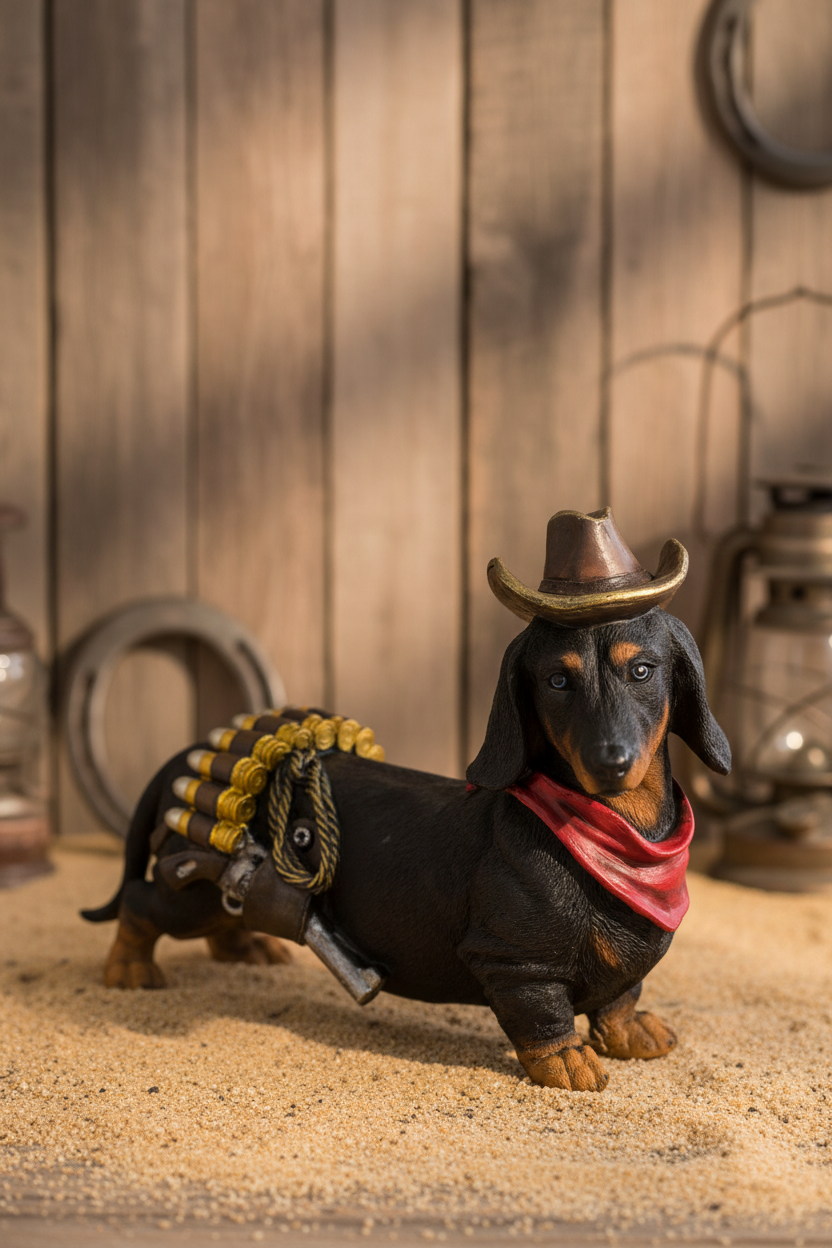 Cowboy Teckel Hondendecoratie