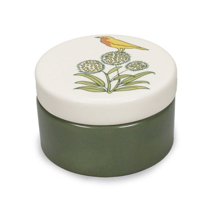Voysey keramische sieradendoos, botanische tuin, wilde dieren, vogel
