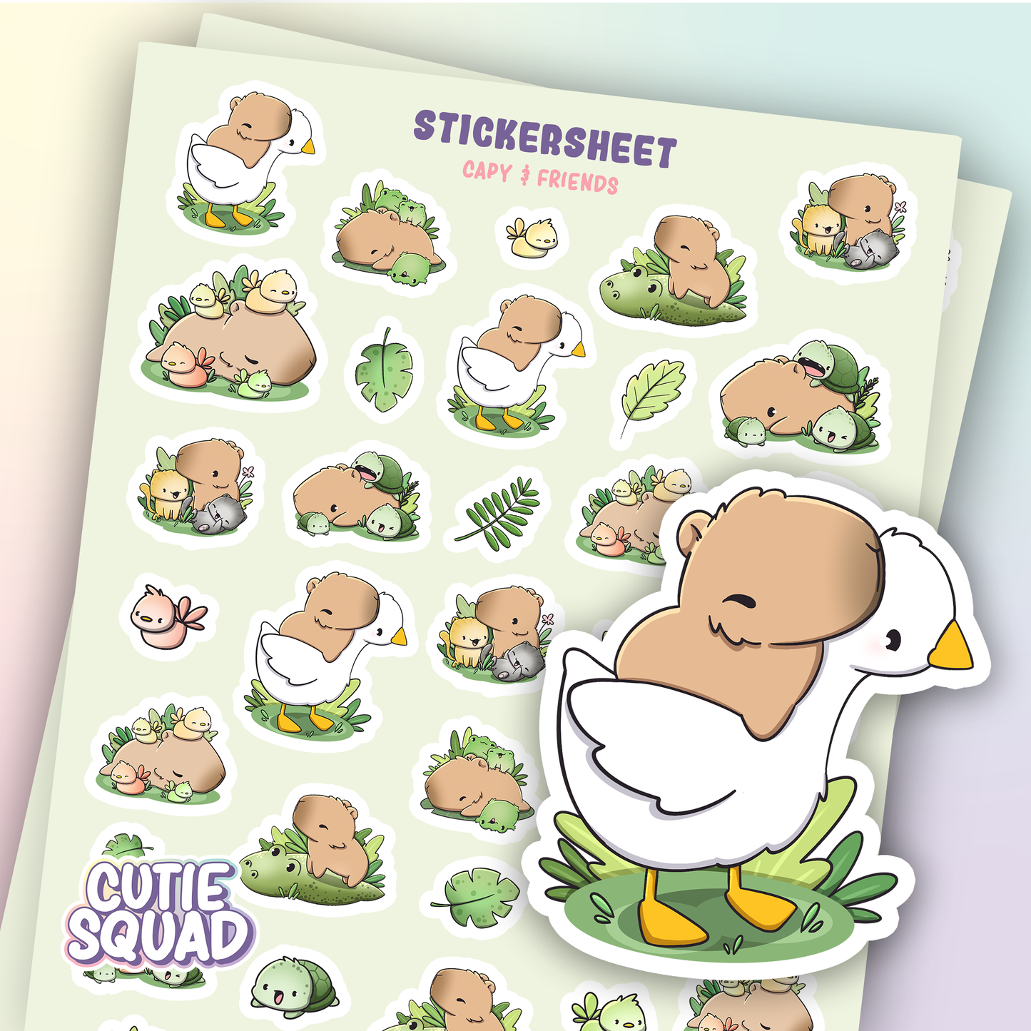 Capybara and Friends | Sticker Sheet