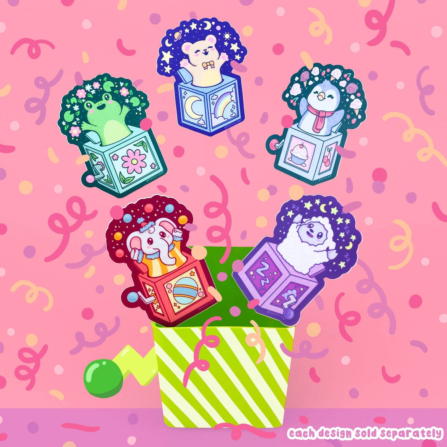 Jack in the Box Ice Cream Penguin Sticker