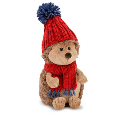 Peluche Hérisson Prickle avec Bonnet Rouge 15 cm