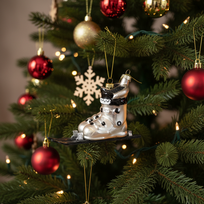 Boule de Noël Chaussures de Ski