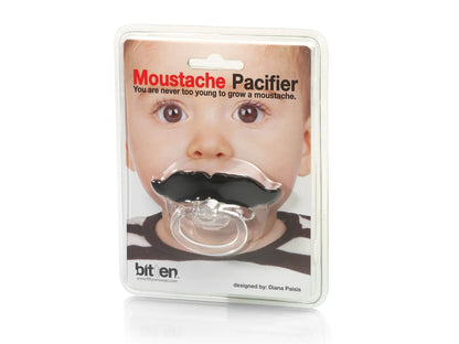 Black Mustache Pacifier