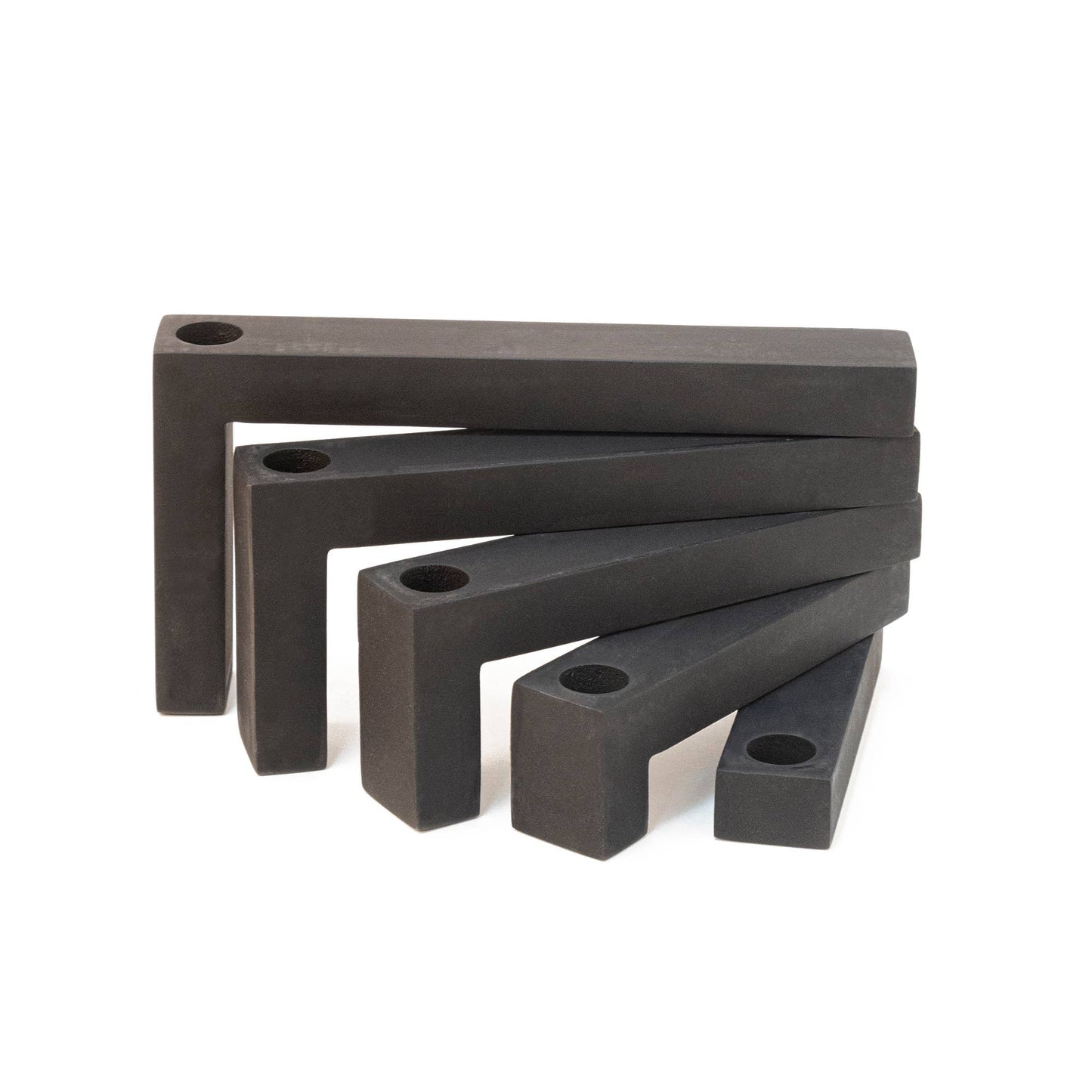 Porte Bougies Multiple Noir Helio Ferretti Vue 1