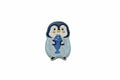 Pinguïn strijkpatch met vis