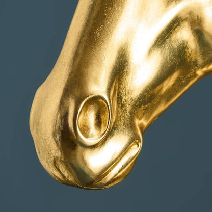 Amadeus paarden vloerlamp, goud