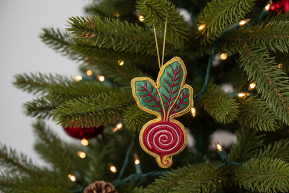 Hanging decoration, Beetroot embroidery