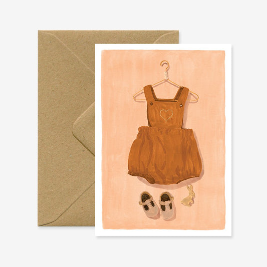 Overall Cognac - Greeting card