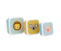 3 lunchboxen met dierenprint