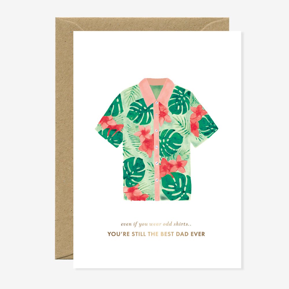Odd shirt - Father's Day Greeting Card