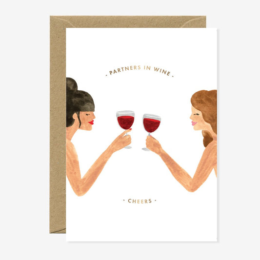 Partner in wine - Greeting card